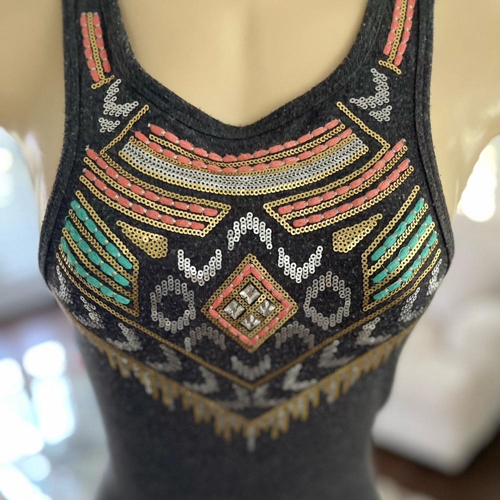 Express, racerback, midi length, jersey dress